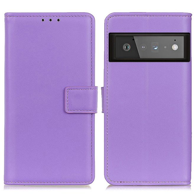 Google Pixel 6 Pro Handy Hülle - Classic II Leder Bookcover Series - purpur