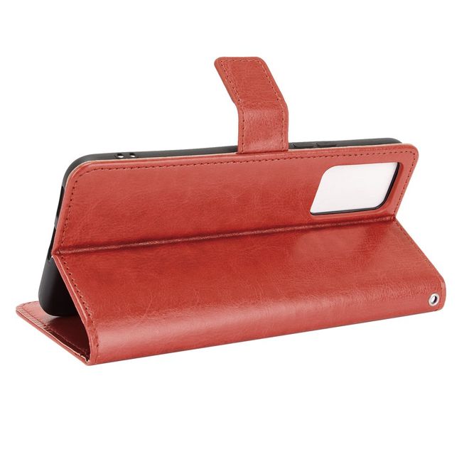 Vivo V21 5G Handyhülle - Crazy Horse III Leder Series Case - braun
