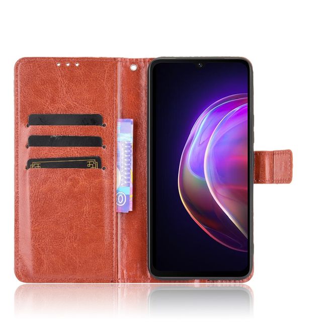 Vivo V21 5G Handyhülle - Crazy Horse III Leder Series Case - braun