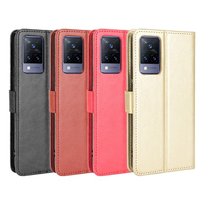 Vivo V21 5G Handyhülle - Crazy Horse III Leder Series Case - braun