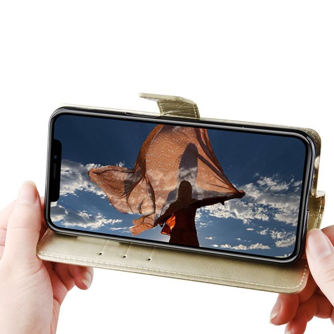 Vivo V21 5G Handyhülle - Crazy Horse III Leder Series Case - gold