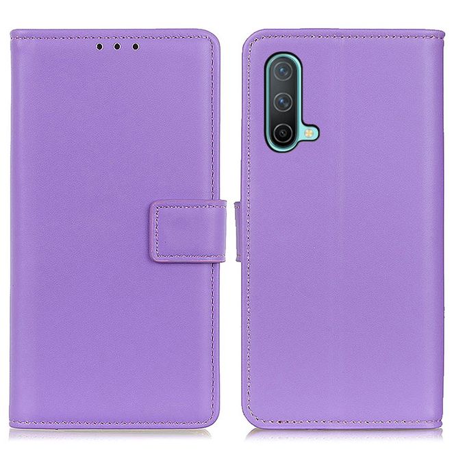 OnePlus Nord CE 5G Handy Hülle - Classic II Leder Bookcover Series - purpur