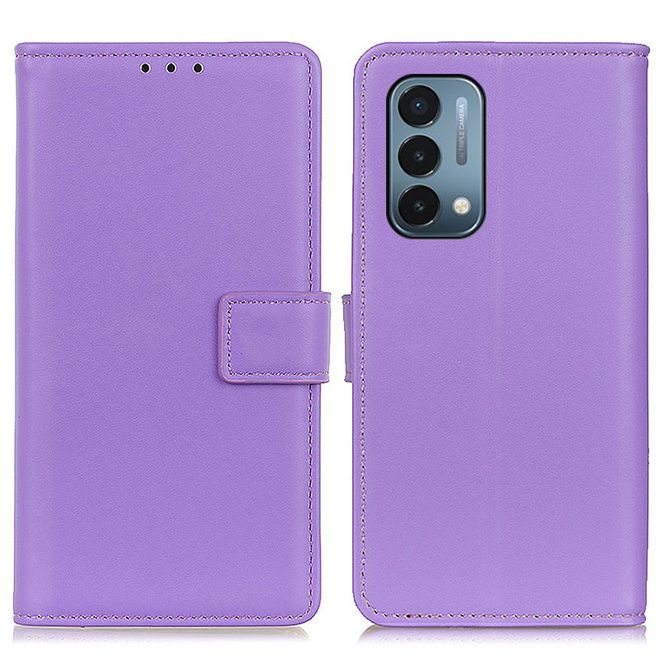 OnePlus Nord N200 5G Handy Hülle - Classic II Leder Bookcover Series - purpur