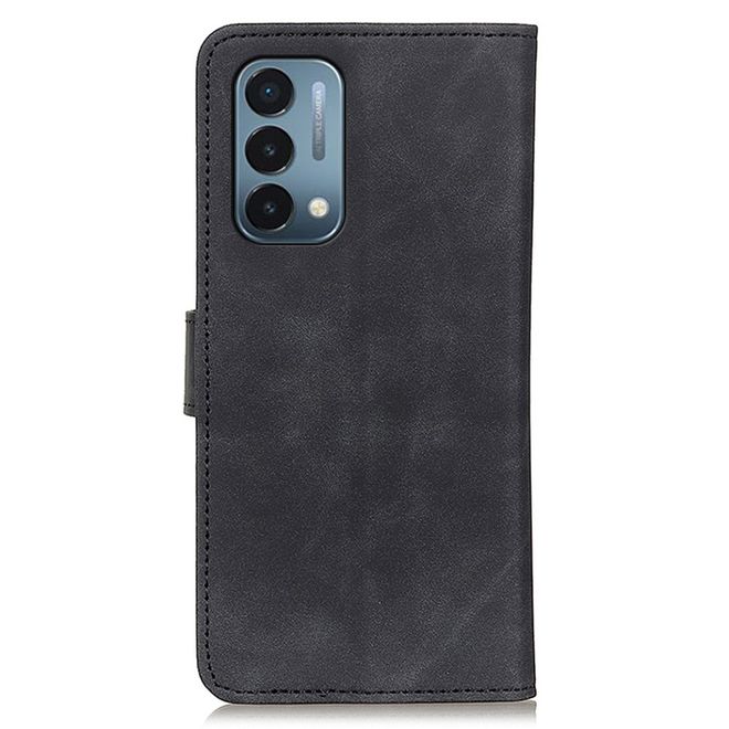OnePlus Nord N200 5G Handy Hülle - Classic IV Leder Bookcover Series - schwarz