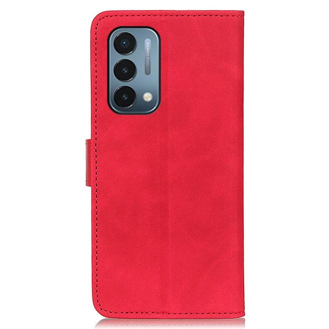 OnePlus Nord N200 5G Handy Hülle - Classic IV Leder Bookcover Series - rot