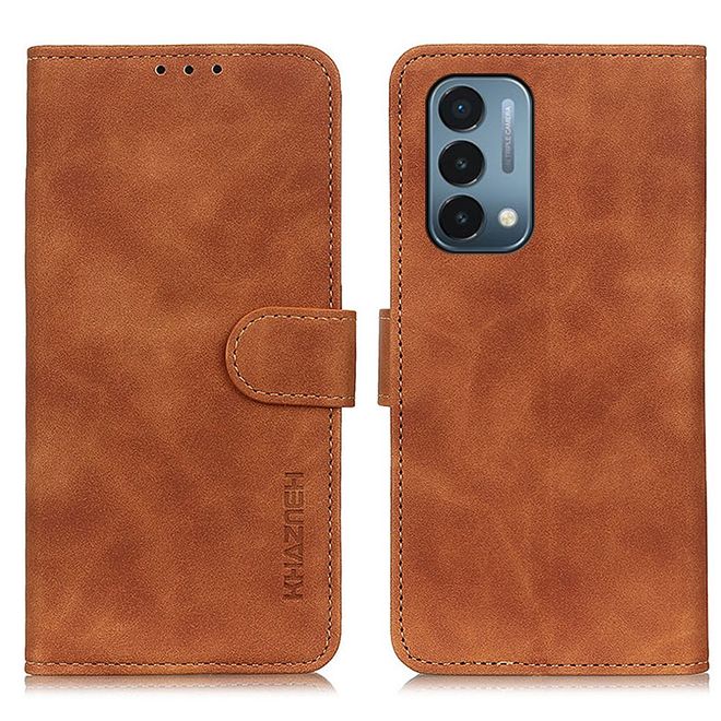 OnePlus Nord N200 5G Handy Hülle - Classic IV Leder Bookcover Series - braun