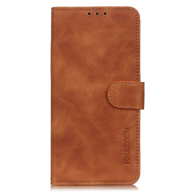 OnePlus Nord N200 5G Handy Hülle - Classic IV Leder Bookcover Series - braun