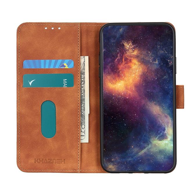 OnePlus Nord N200 5G Handy Hülle - Classic IV Leder Bookcover Series - braun