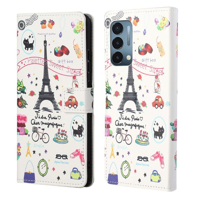 OnePlus Nord N200 5G Handy Hülle - Leder Bookcover Image Series - Paris