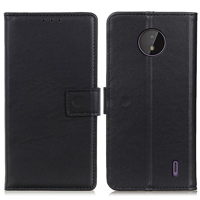 Nokia C10 / C20 Handy Hülle - Classic II Leder Bookcover Series - schwarz