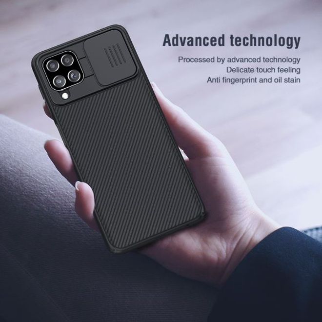 Nillkin - Samsung Galaxy A22 4G Hülle - Plastik Hardcase - CamShield Series - schwarz