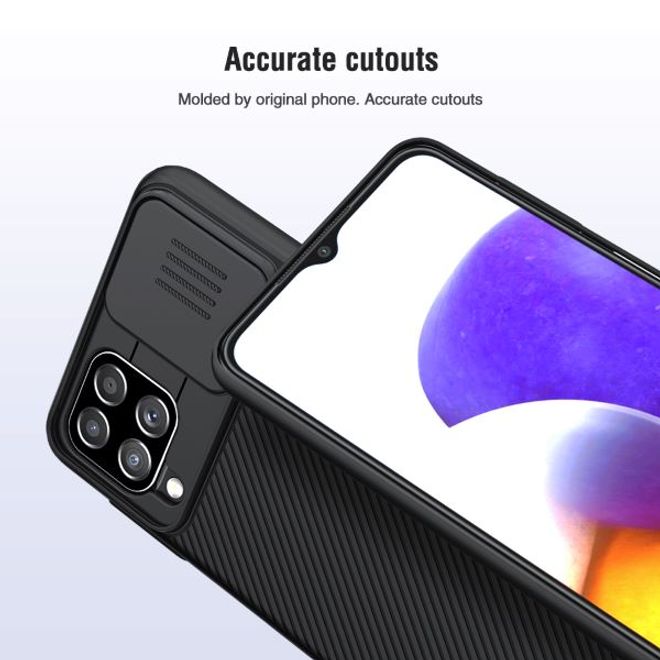 Nillkin - Samsung Galaxy A22 4G Hülle - Plastik Hardcase - CamShield Series - schwarz