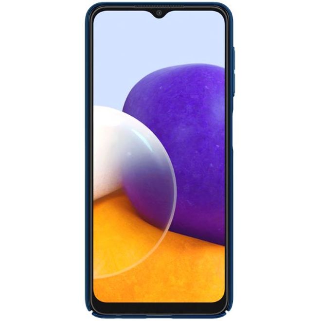 Nillkin - Samsung Galaxy A22 4G Hülle - Plastik Hardcase - CamShield Series - blau