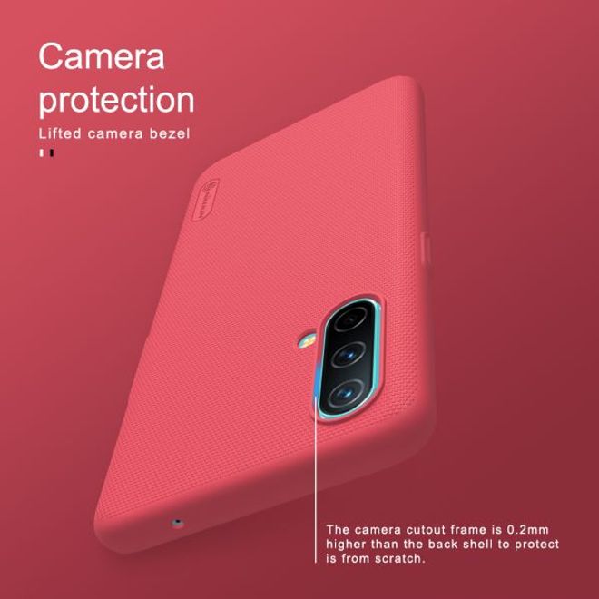 Nillkin - OnePlus Nord CE 5G Hülle - Plastik Case - Super Frosted Shield Series - rot