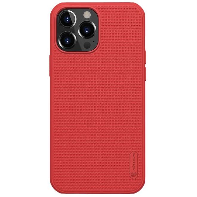 Nillkin - iPhone 13 Pro Max Hülle - Plastik Case - Super Frosted Shield Series - rot