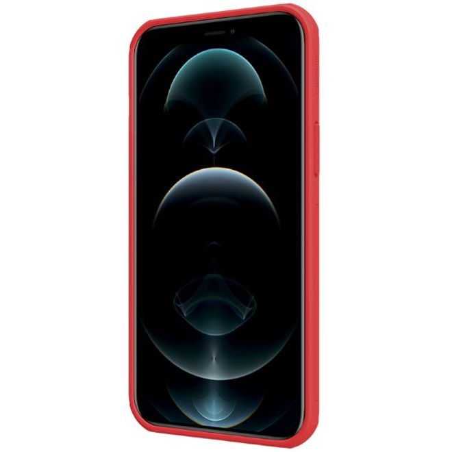 Nillkin - iPhone 13 Pro Max Hülle - Plastik Case - Super Frosted Shield Series - rot