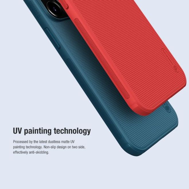 Nillkin - iPhone 13 Pro Max Hülle - Plastik Case - Super Frosted Shield Series - rot