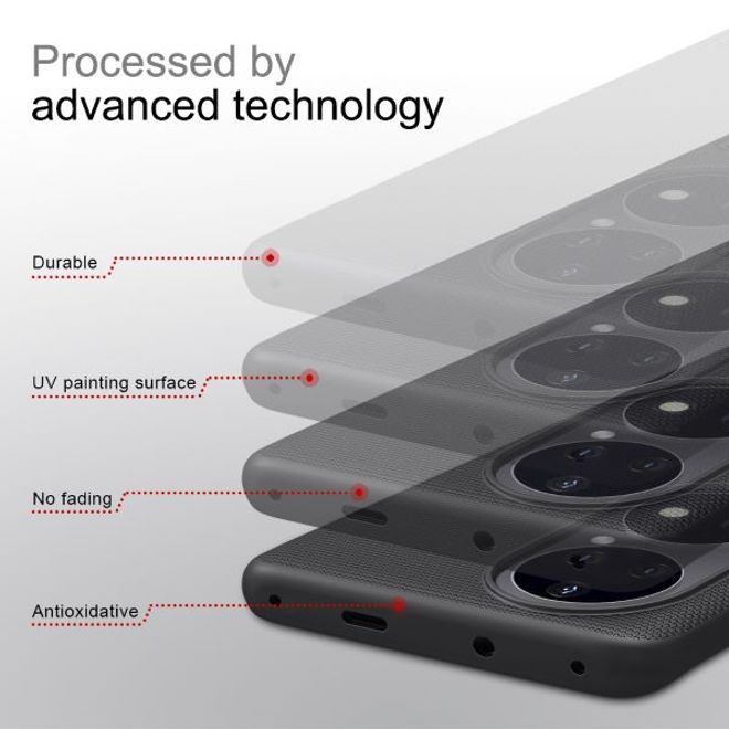 Nillkin - Huawei P50 Pro Hülle - Plastik Case - Super Frosted Shield Series - schwarz