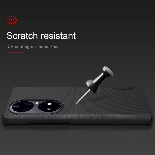 Nillkin - Huawei P50 Pro Hülle - Plastik Case - Super Frosted Shield Series - schwarz