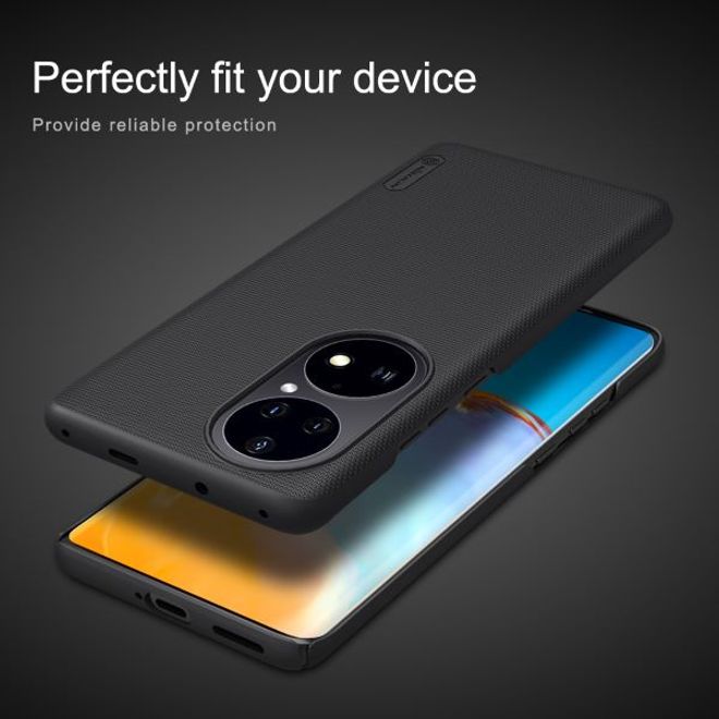 Nillkin - Huawei P50 Pro Hülle - Plastik Case - Super Frosted Shield Series - rot