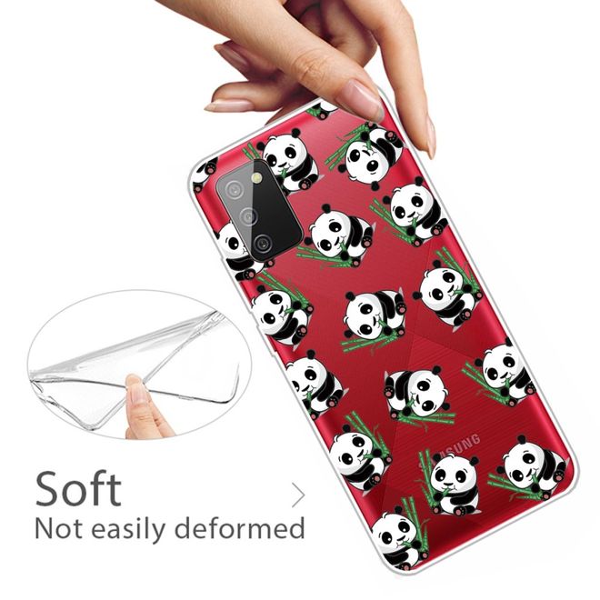 Samsung Galaxy A02s Handyhülle - Softcase Image Plastik Series - süsser Panda