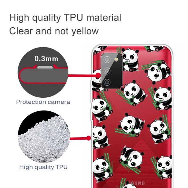Samsung Galaxy A02s Handyhülle - Softcase Image Plastik Series - süsser Panda