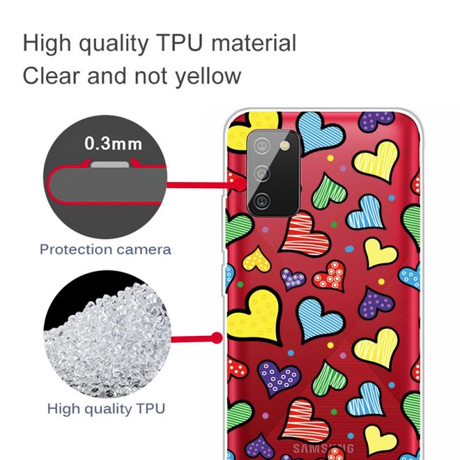 Samsung Galaxy A02s Handyhülle - Softcase Image Plastik Series - kleine Herze