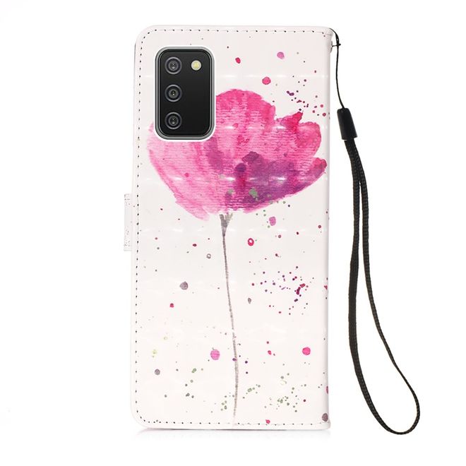 Samsung Galaxy A02s Handy Hülle - Leder Bookcover Image Series - schöne Blume