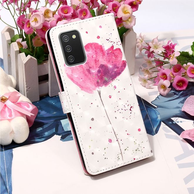 Samsung Galaxy A02s Handy Hülle - Leder Bookcover Image Series - schöne Blume