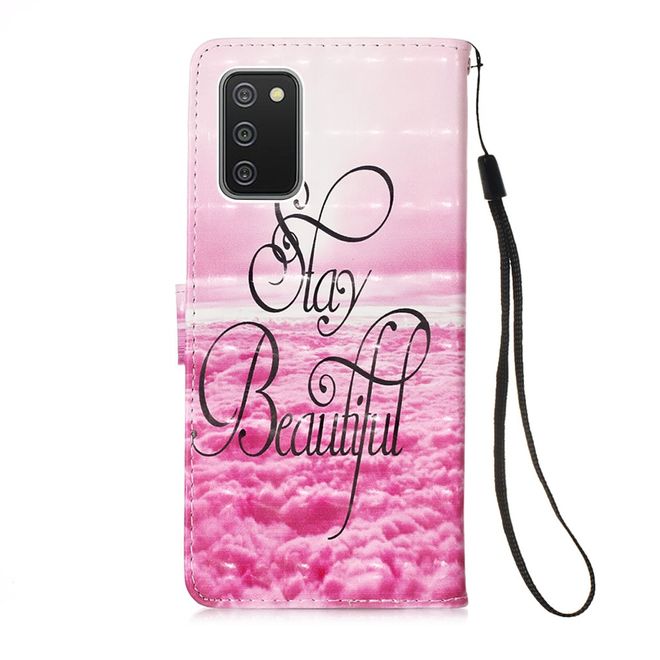 Samsung Galaxy A02s Handy Hülle - Leder Bookcover Image Series - Stay Beautiful
