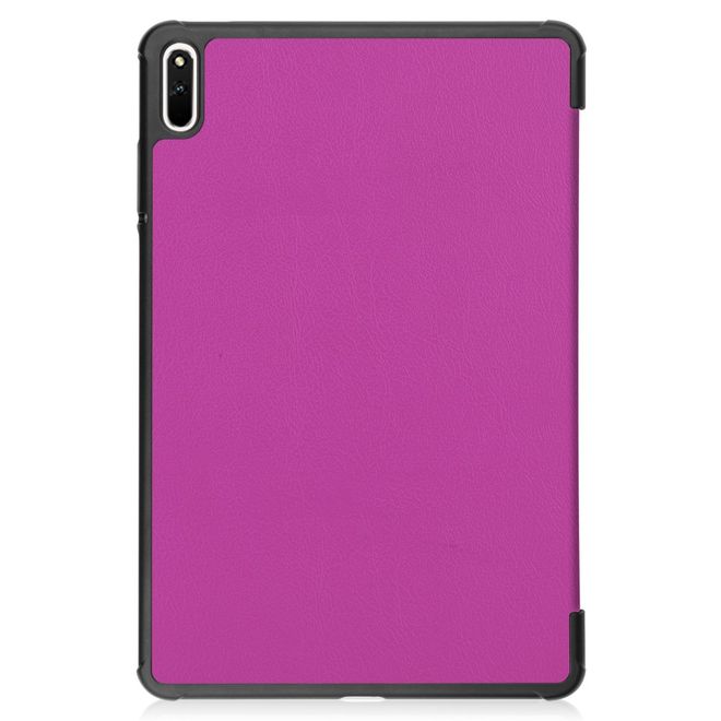 Huawei MatePad 11 (2021) Leder Hülle - dreifach faltbar - purpur