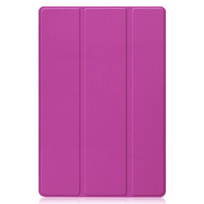 Huawei MatePad 11 (2021) Leder Hülle - dreifach faltbar - purpur