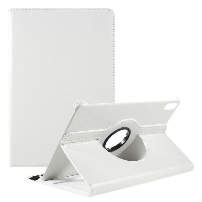 Huawei MatePad 11 (2021) Hülle - 360° rotierbares Case aus Leder - weiss