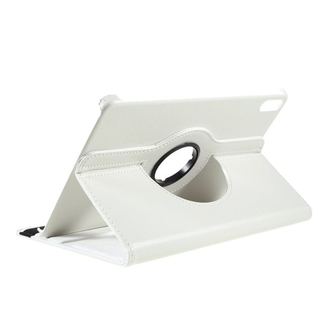 Huawei MatePad 11 (2021) Hülle - 360° rotierbares Case aus Leder - weiss