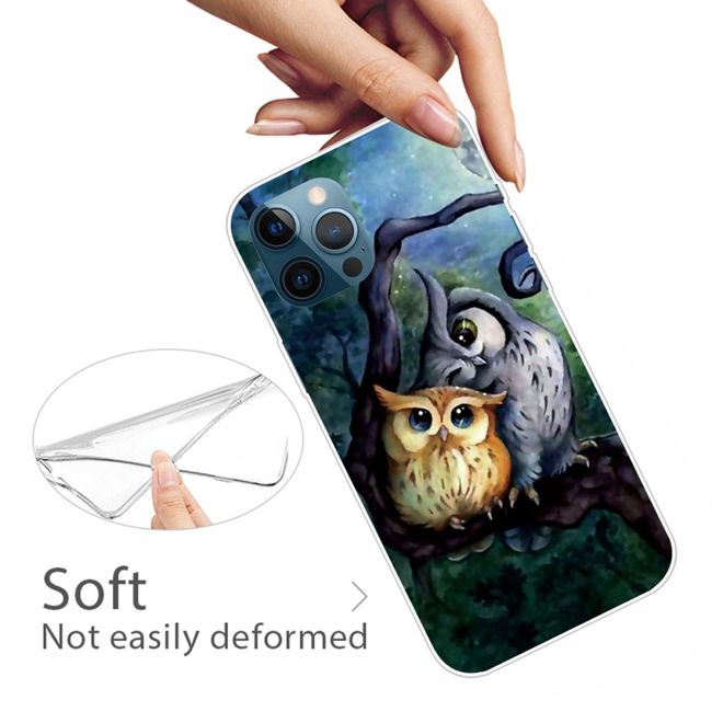 iPhone 13 Pro Max Handyhülle - Softcase Image Plastik Series - düstere Eulen