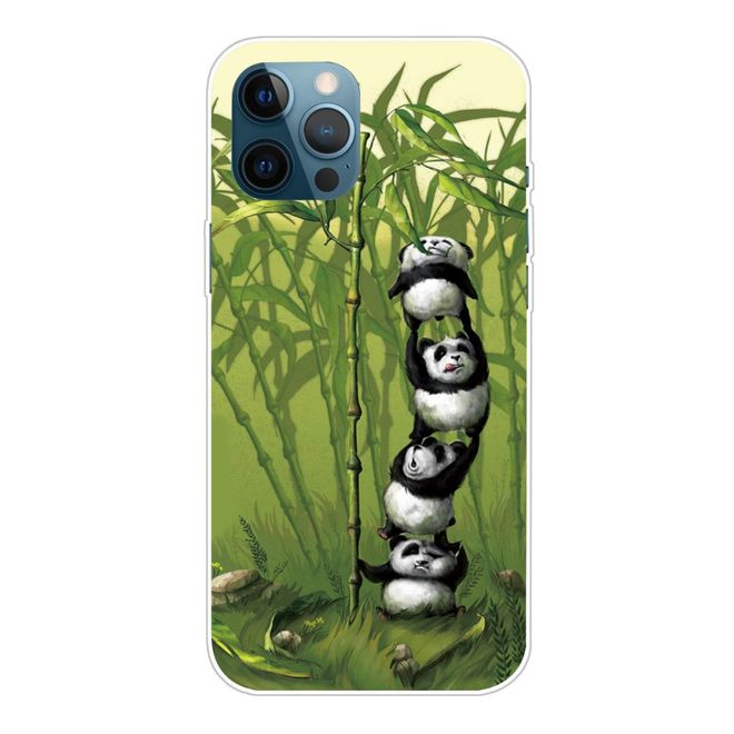iPhone 13 Pro Max Handyhülle - Softcase Image Plastik Series - Pandas