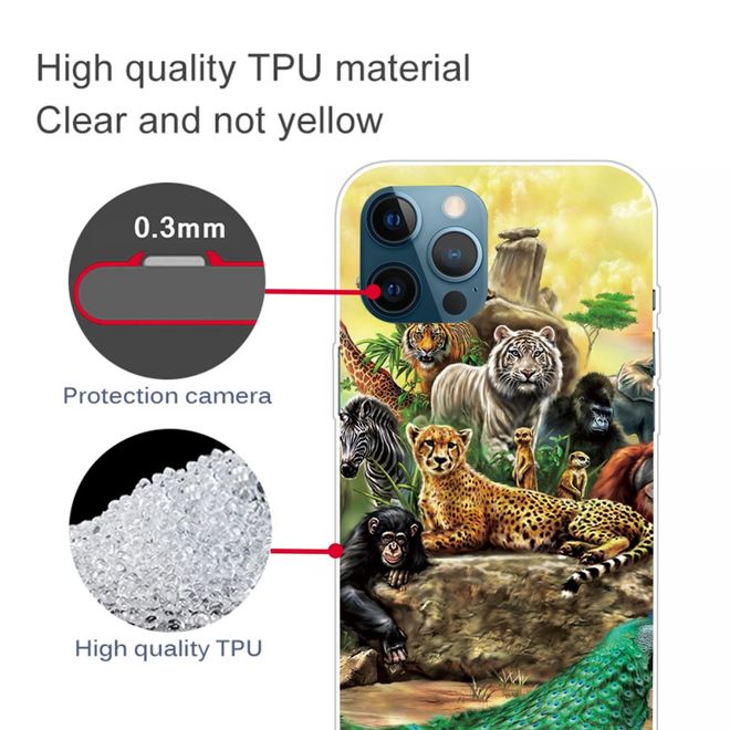 iPhone 13 Pro Max Phone Case - Softcase Image Plastic Series - Wildlife