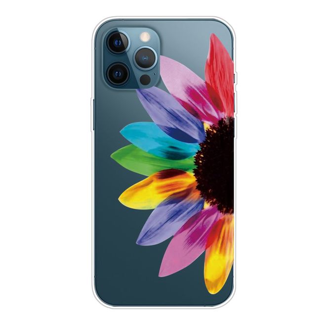 iPhone 13 Pro Max Phone Case - Softcase Image Plastic Series - Coloured Flower
