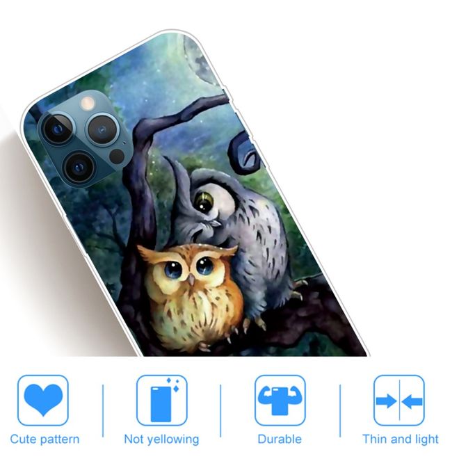 iPhone 13 Pro Phone Case - Softcase Image Plastic Series - Dark Owls
