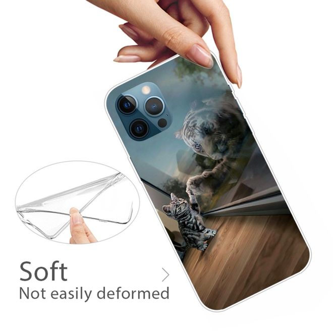 iPhone 13 Pro Phone Case - Softcase Image Plastic Series - Cat and Tiger