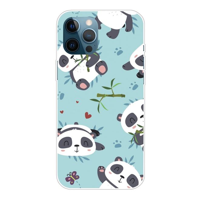 iPhone 13 Pro Phone Case - Softcase Image Plastic Series - Little Pandas