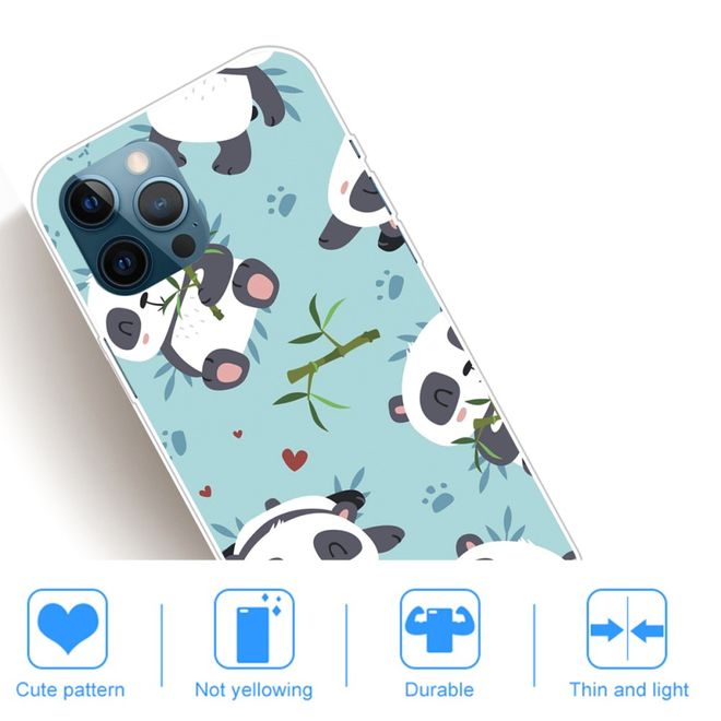 iPhone 13 Pro Phone Case - Softcase Image Plastic Series - Little Pandas