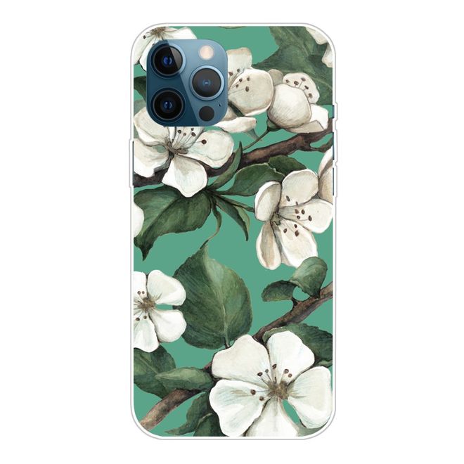 iPhone 13 Pro Handyhülle - Softcase Image Plastik Series - weisse Blume