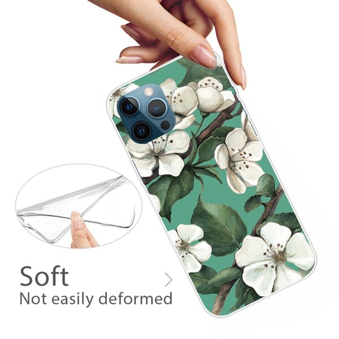 iPhone 13 Pro Handyhülle - Softcase Image Plastik Series - weisse Blume