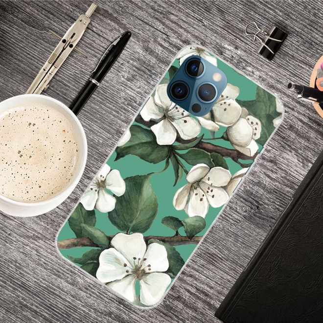 iPhone 13 Pro Handyhülle - Softcase Image Plastik Series - weisse Blume