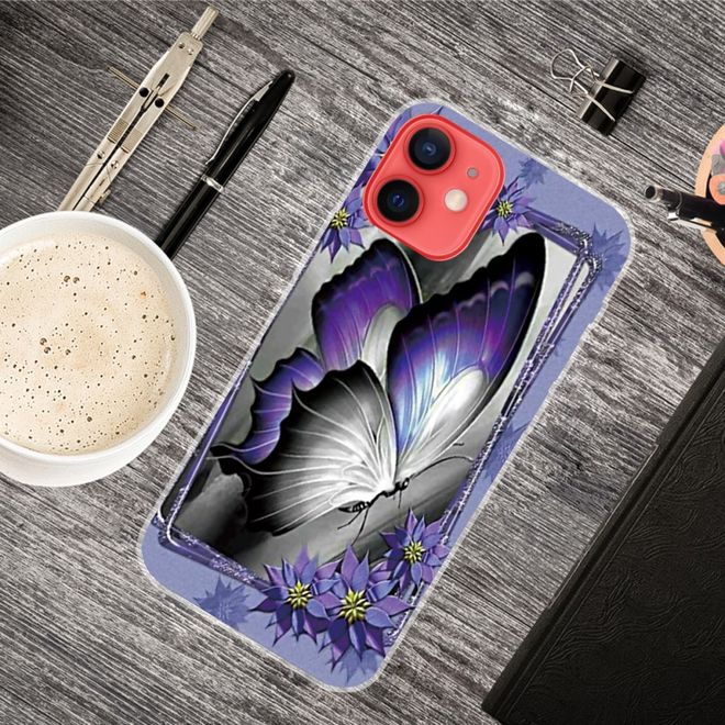 iPhone 13 mini phone case - Softcase Image Plastic Series - large butterfly
