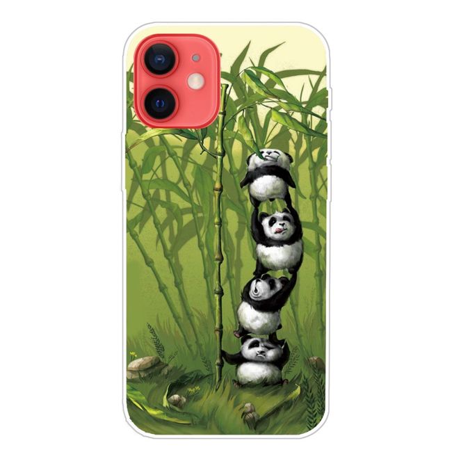 iPhone 13 mini phone case - Softcase Image Plastic Series - Pandas
