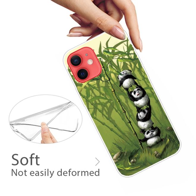 iPhone 13 mini phone case - Softcase Image Plastic Series - Pandas
