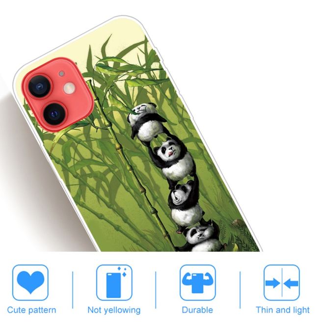 iPhone 13 mini phone case - Softcase Image Plastic Series - Pandas