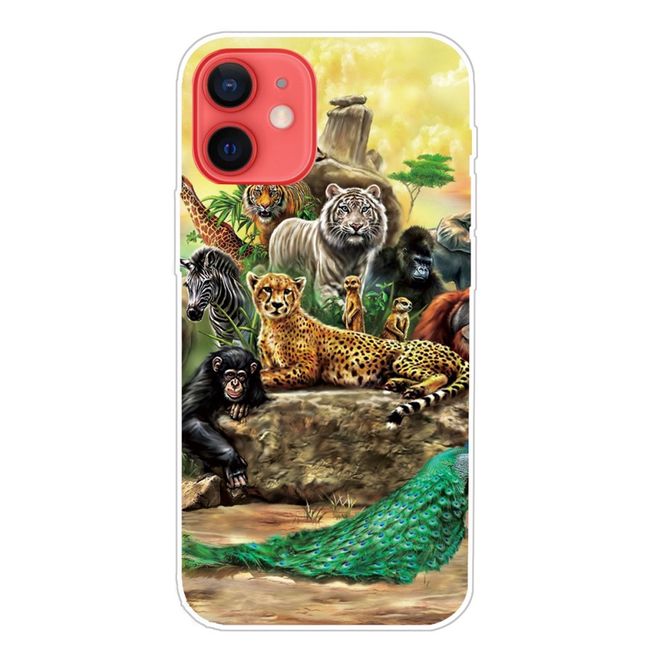 Coque pour iPhone 13 mini - Série Softcase Image Plastic - Faune sauvage